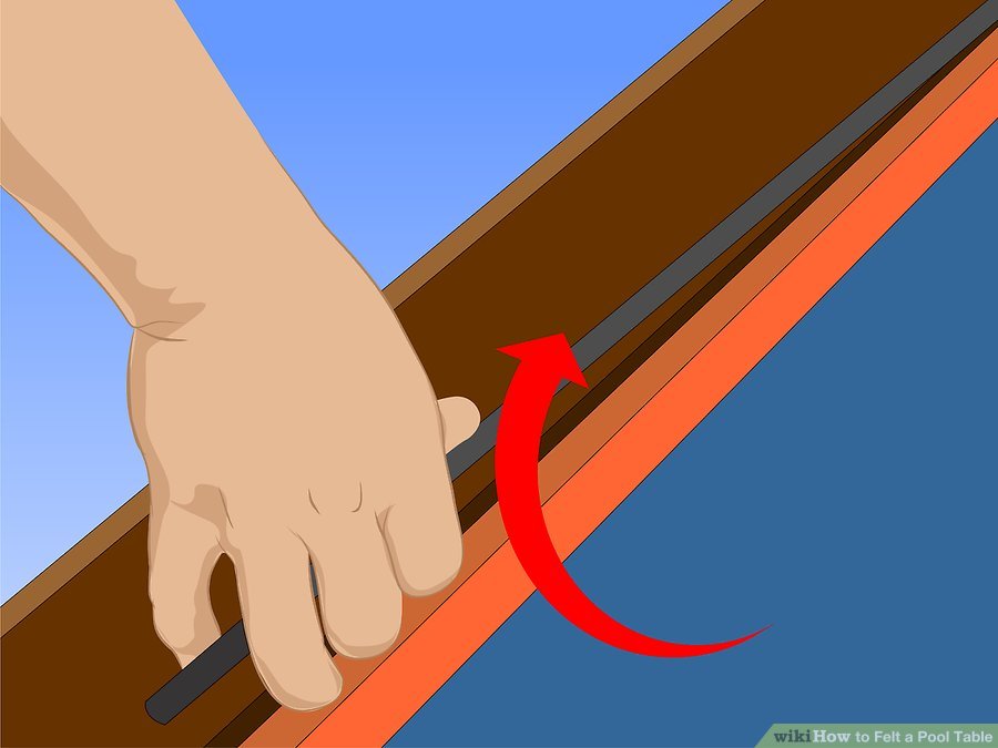 Gently remove the wooden feather strip