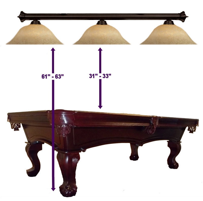 Pool Table Light Height example image